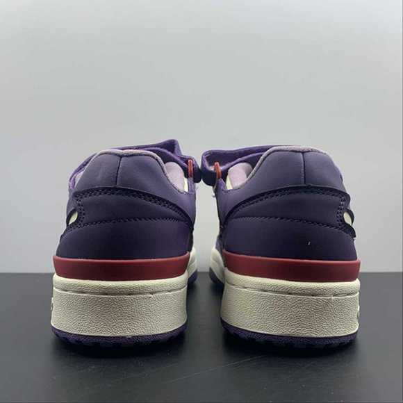 adidas Forum 84 Low Shoes Light Purple Red White Mens Sneakers - Picture 8 of 14